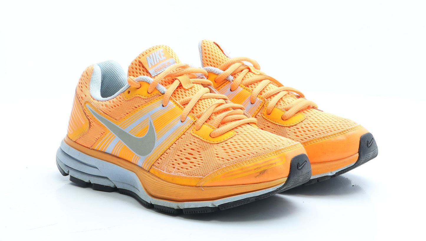 Nike Womens Orange Geometric Polyester Trainer UK 5.5 EUR 39