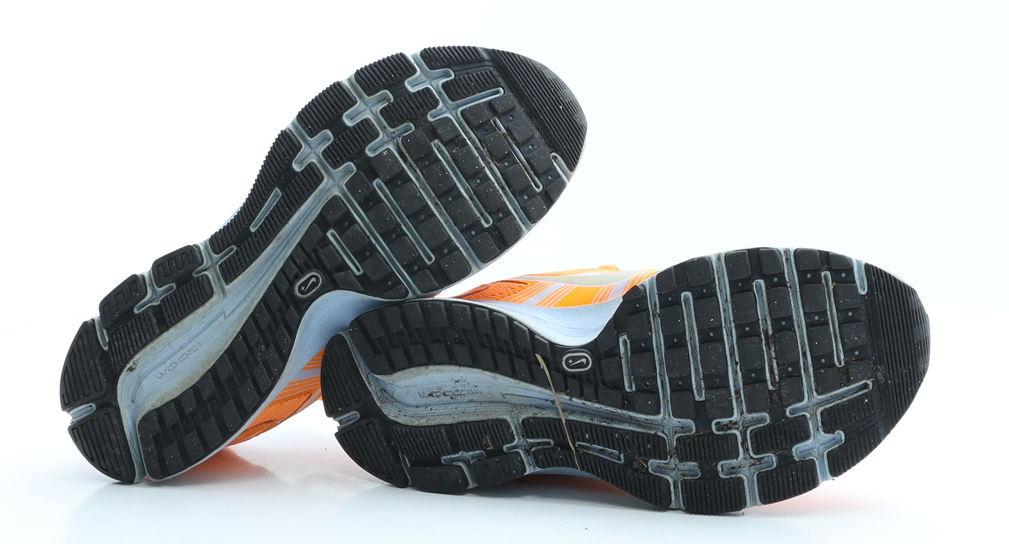 Nike Womens Orange Geometric Polyester Trainer UK 5.5 EUR 39
