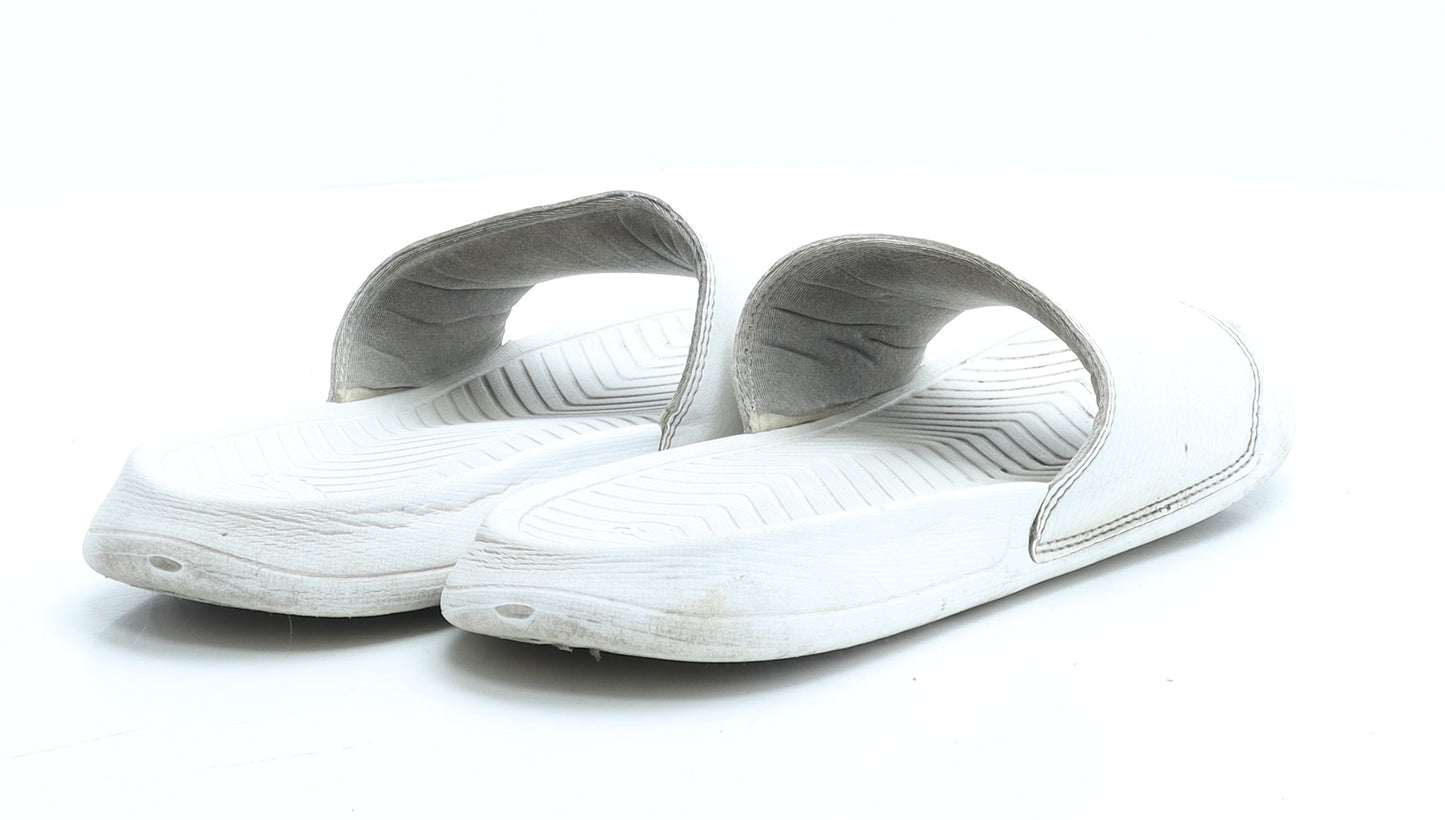 PUMA Womens White Rubber Slider Slipper UK