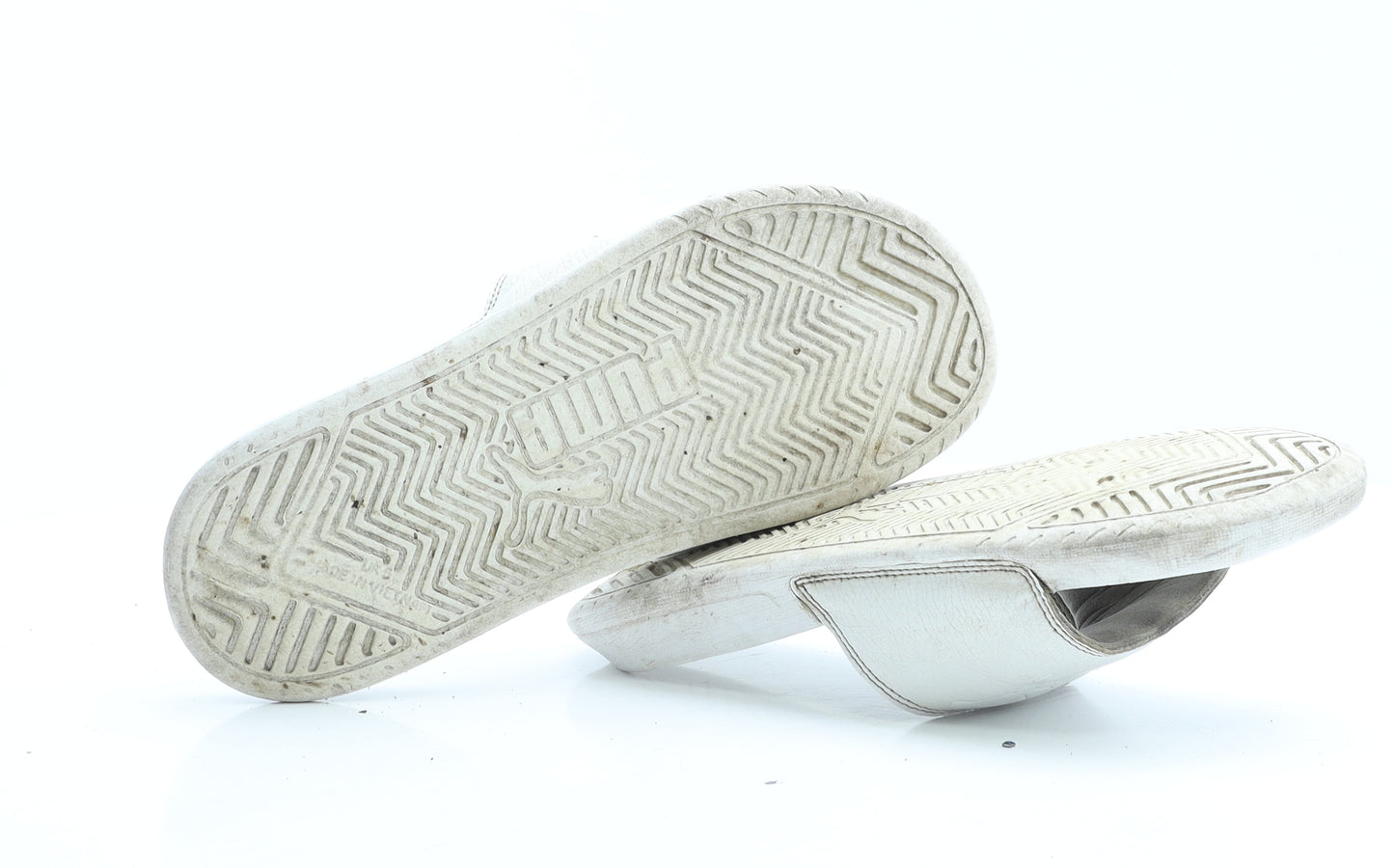 PUMA Womens White Rubber Slider Slipper UK