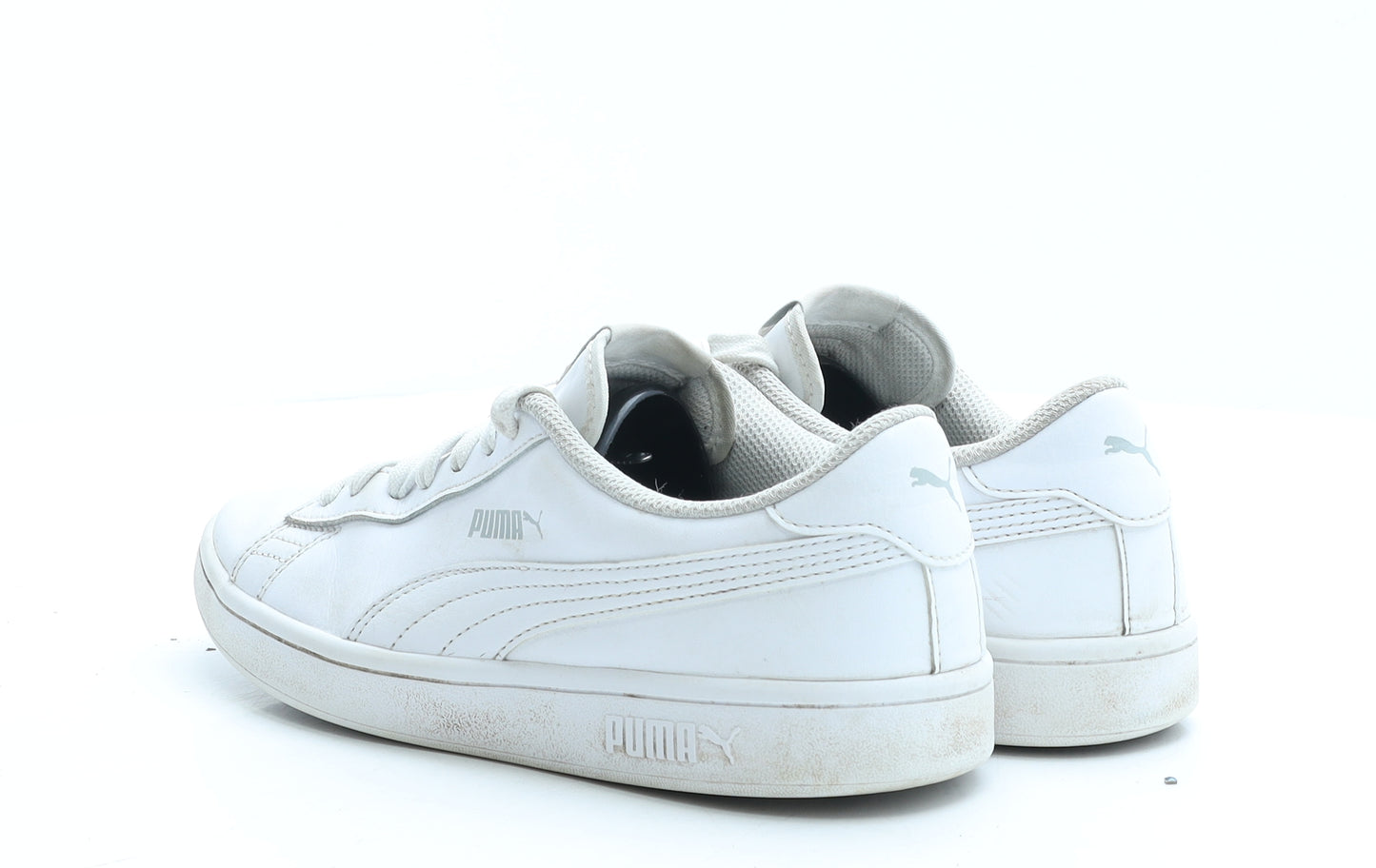 PUMA Womens White Faux Leather Trainer UK 5 EUR 38