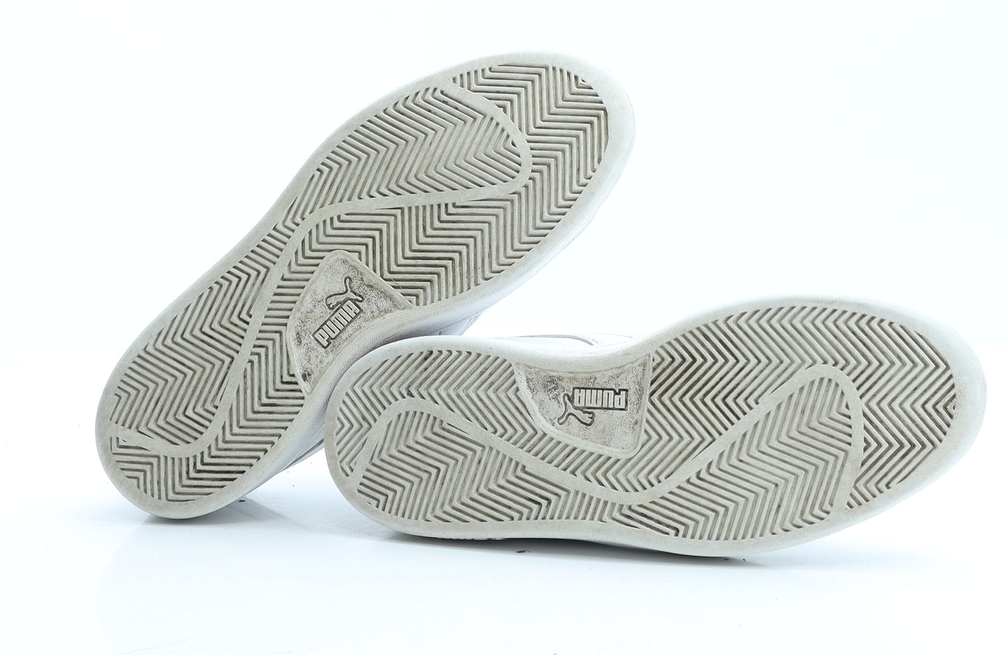 PUMA Womens White Faux Leather Trainer UK 5 EUR 38