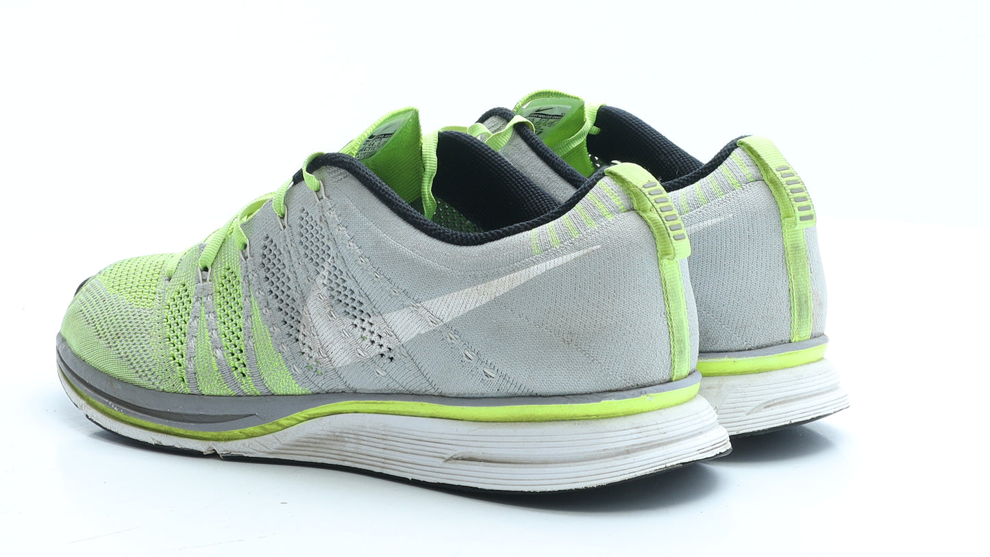 Nike Mens Green Geometric Polyester Trainer UK 9.5 EUR 44.5