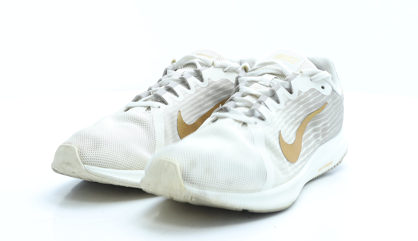 Nike Mens Ivory Geometric Polyester Trainer UK 8 EUR 42.5
