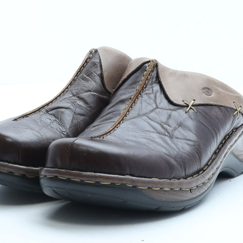 Josef Seibel Womens Brown Leather Mule Slipper UK 7 40