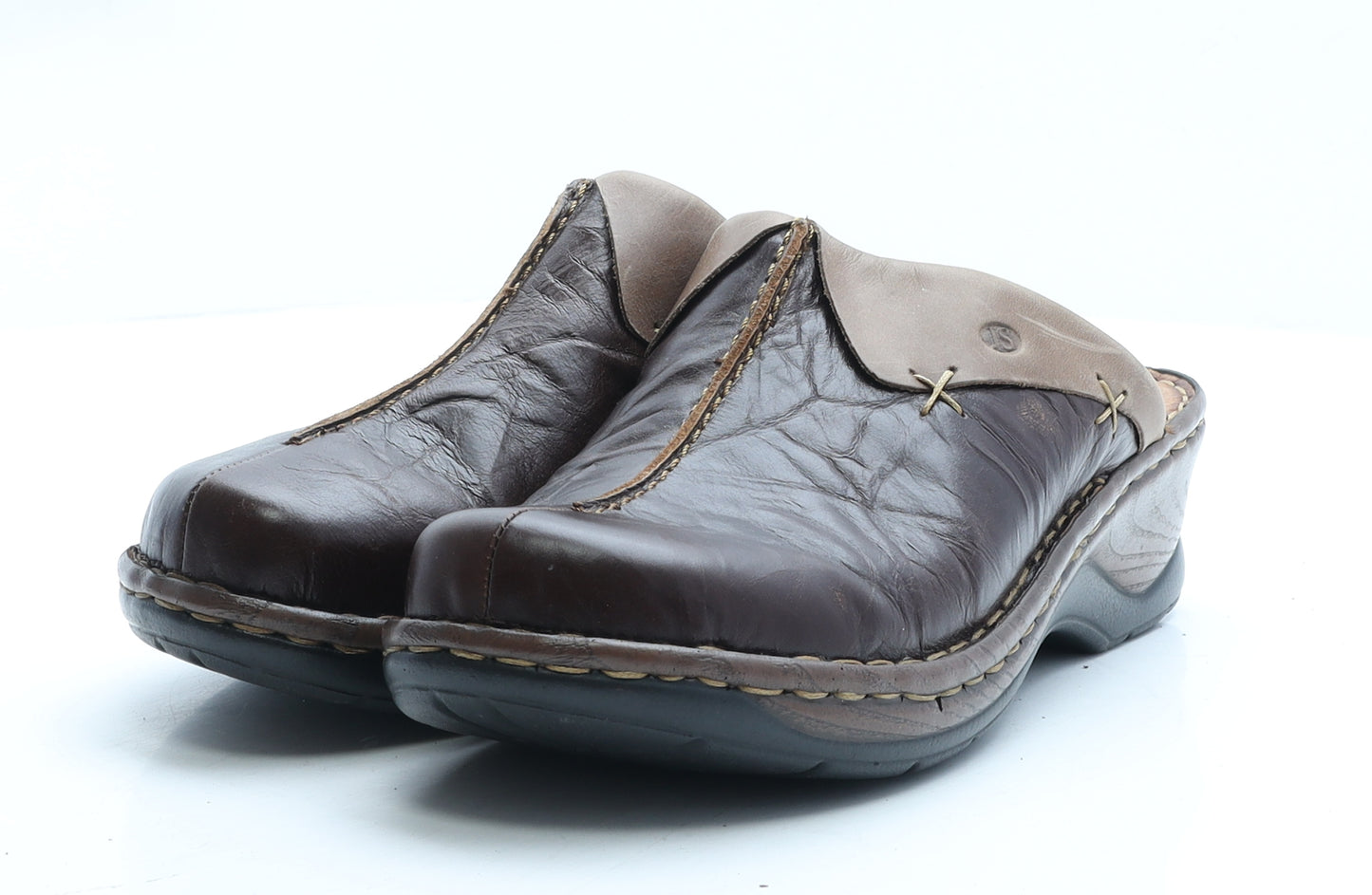 Josef Seibel Womens Brown Leather Mule Slipper UK 7 40