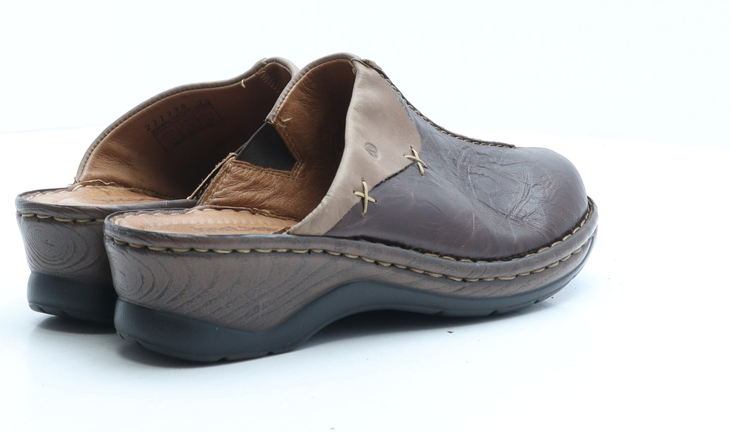 Josef Seibel Womens Brown Leather Mule Slipper UK 7 40