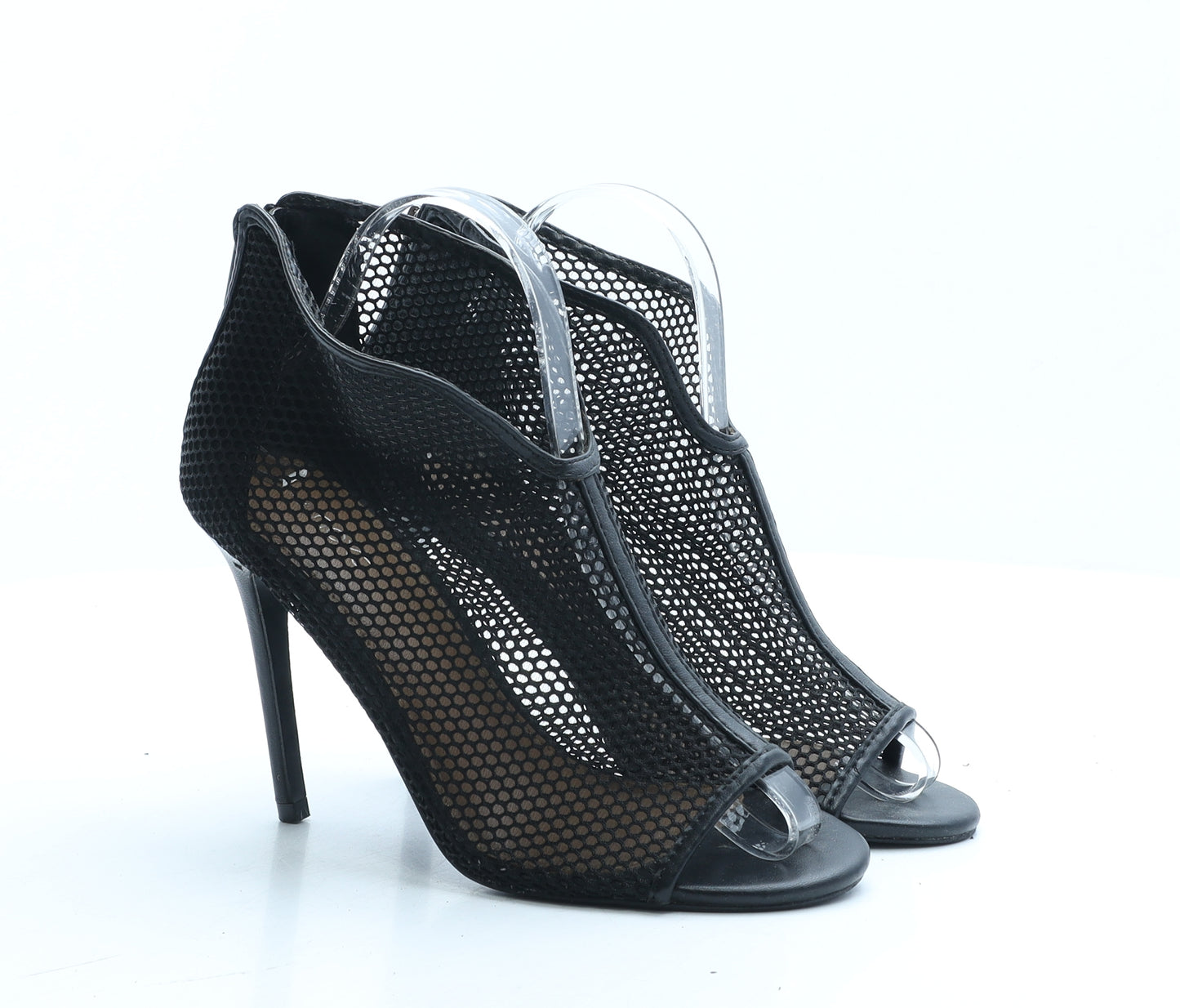 NEXT Womens Black Rubber Mule Heel UK 5 EUR 38