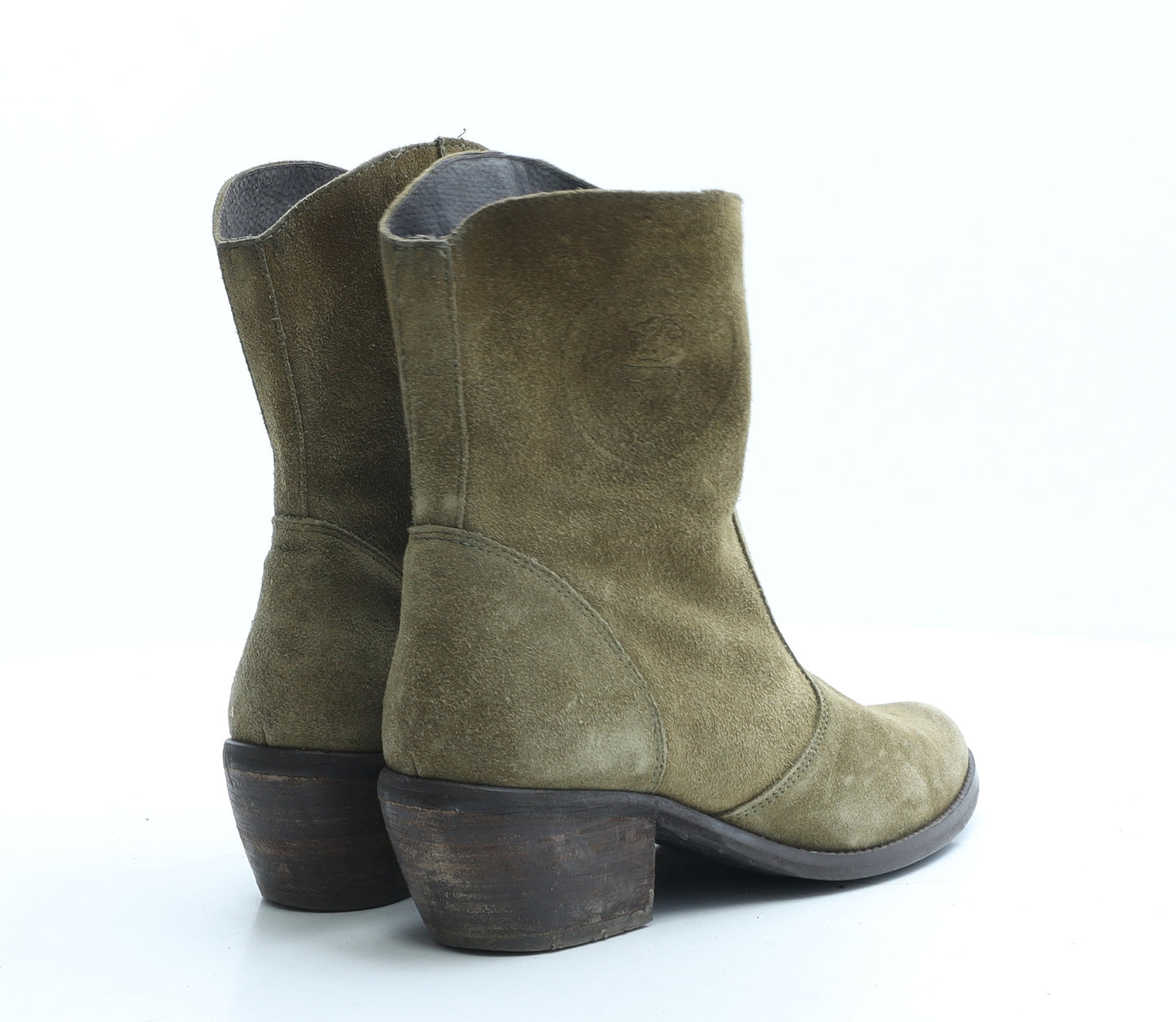 Vitti love Womens Brown Leather Bootie Boot UK 6 EUR 39