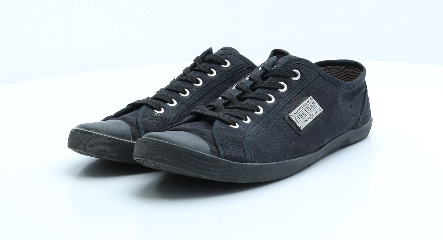 Firetrap Mens Black Polyester Trainer UK 9 EUR 43