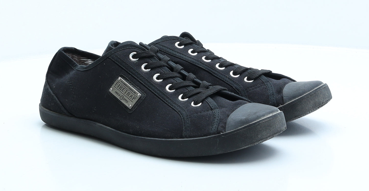 Firetrap Mens Black Polyester Trainer UK 9 EUR 43