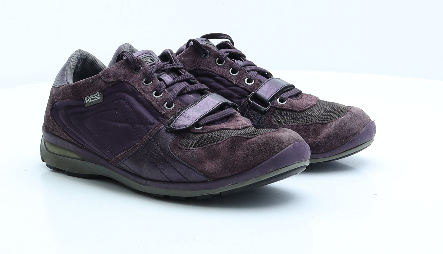 Rockport Womens Purple Faux Suede Trainer UK 7 EUR 39