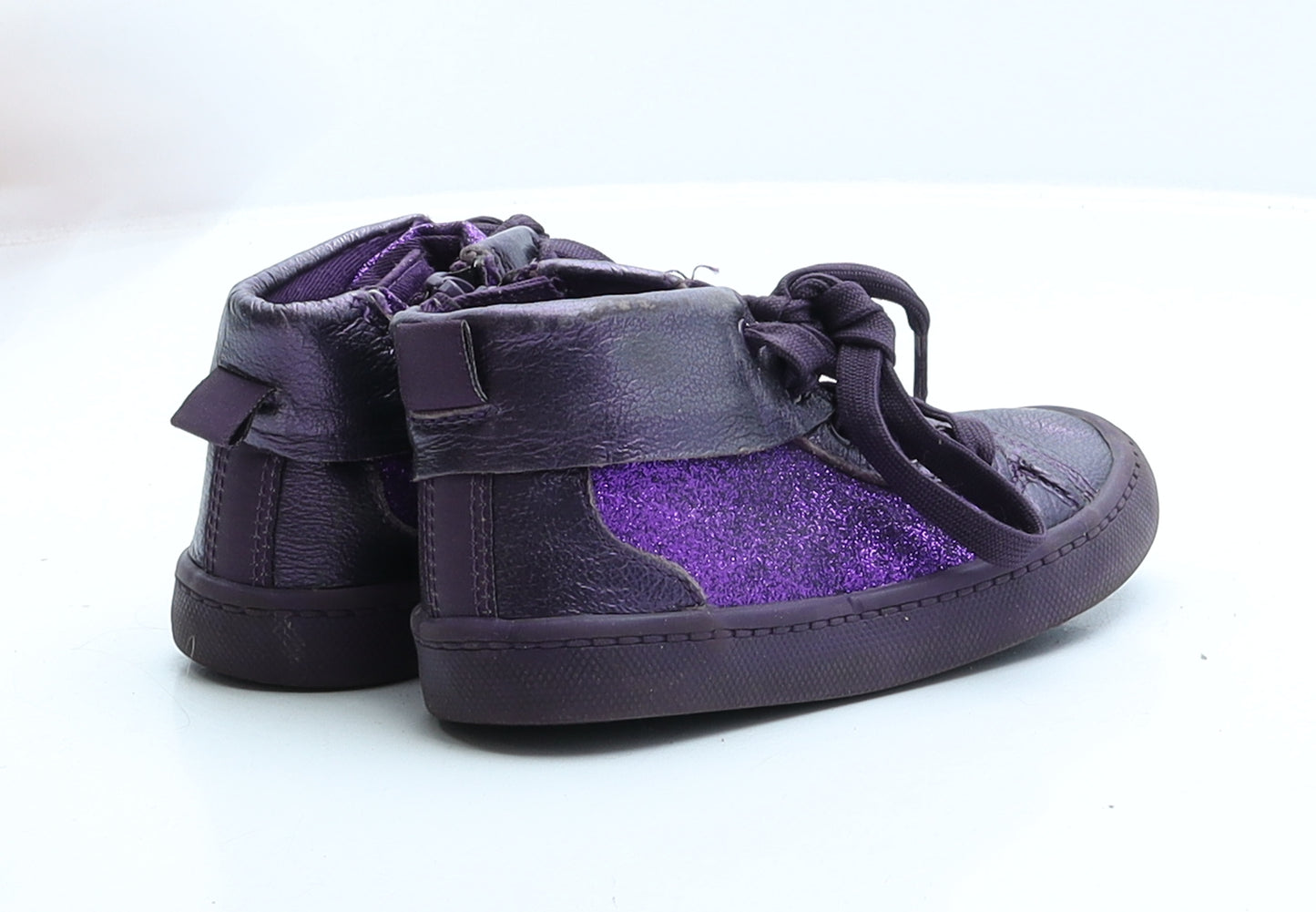 Clarks Girls Purple Patent Leather Trainer UK 8.5