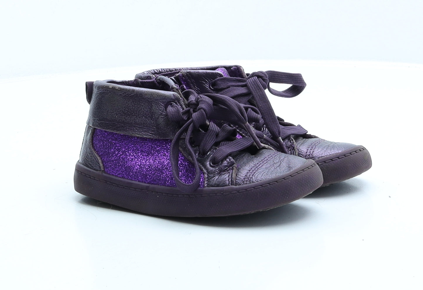 Clarks Girls Purple Patent Leather Trainer UK 8.5