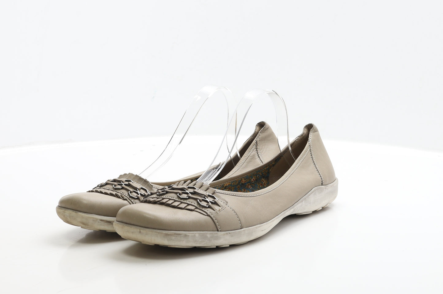 Remonte Womens Beige Polyester Ballet Flat UK 10 EUR 44