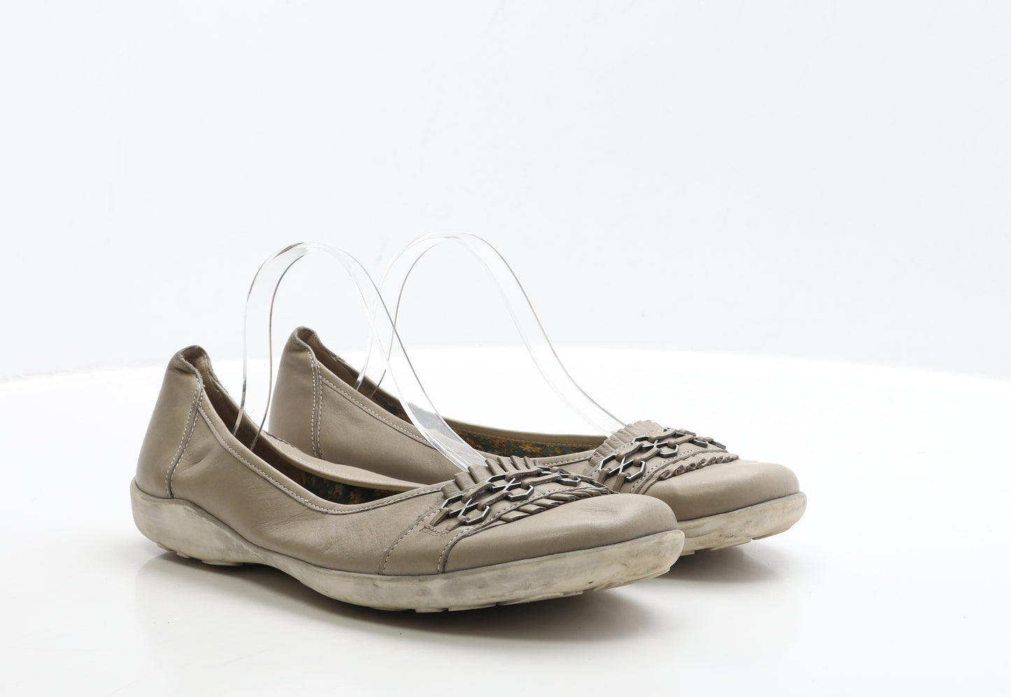 Remonte Womens Beige Polyester Ballet Flat UK 10 EUR 44