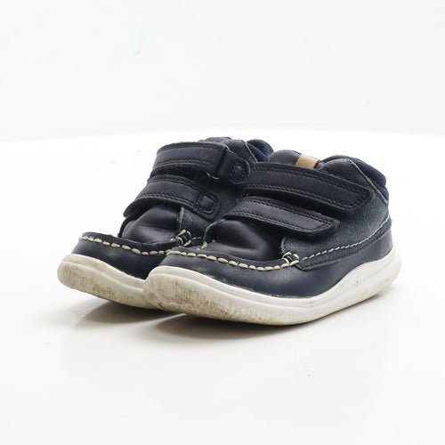 F&F Boys Blue Polyester Trainer Boot UK 5.5