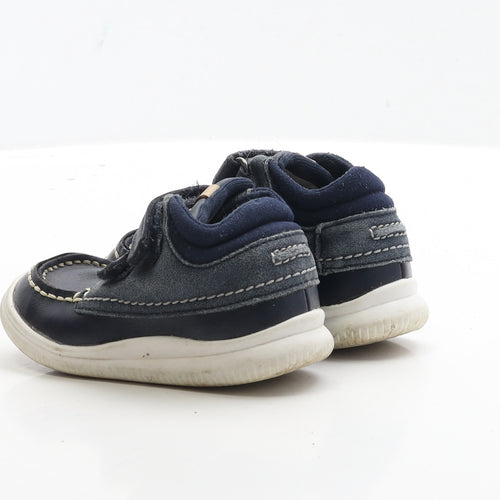 F&F Boys Blue Polyester Trainer Boot UK 5.5
