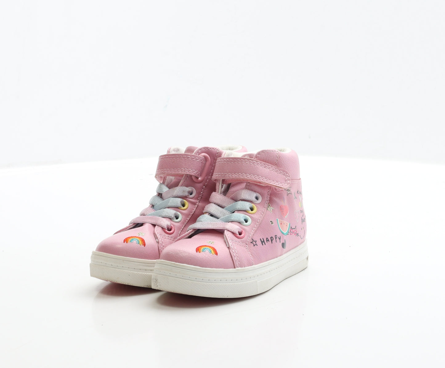 NEXT Girls Pink Polyester Trainer UK 6 EUR 23 - Light Up