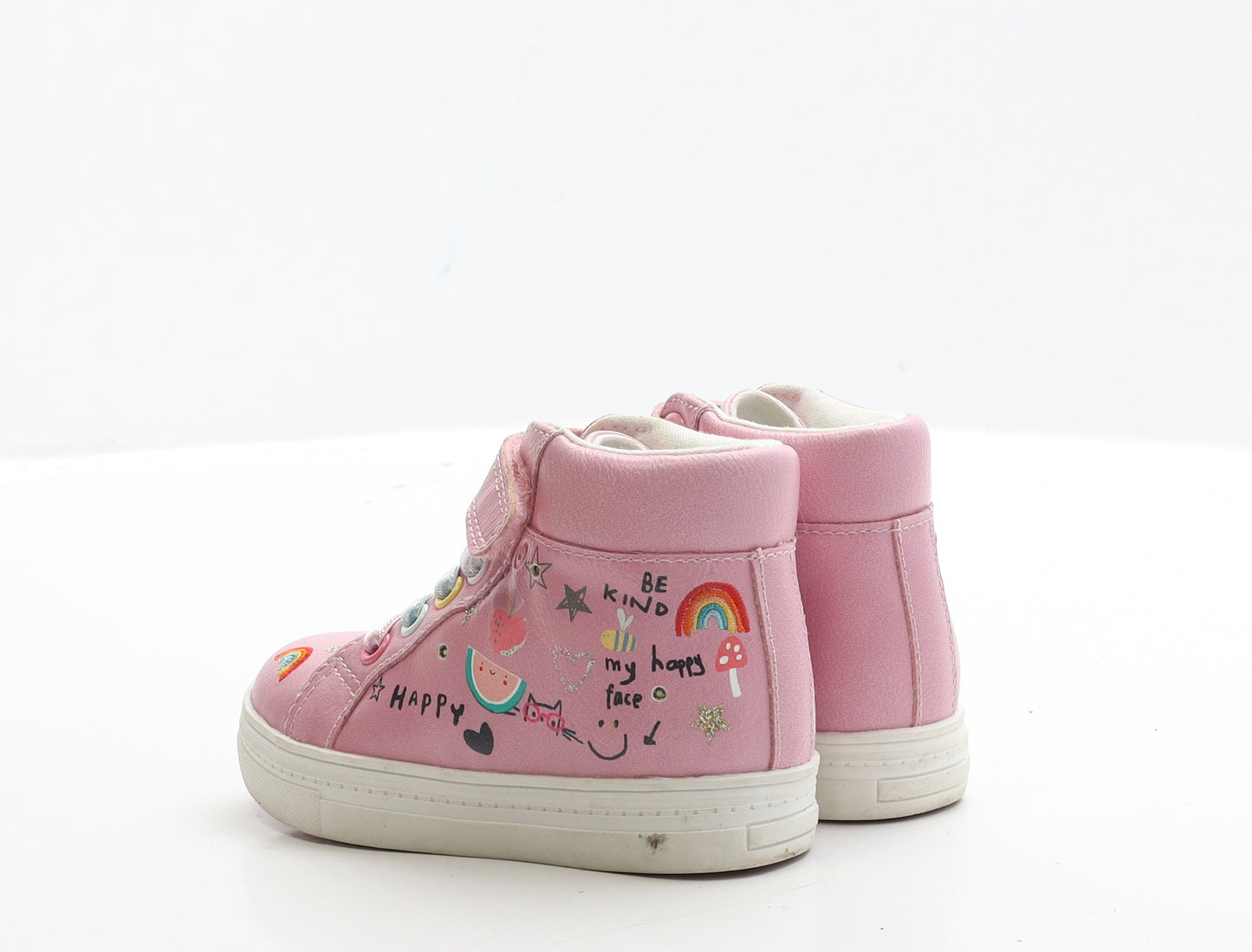 NEXT Girls Pink Polyester Trainer UK 6 EUR 23 - Light Up
