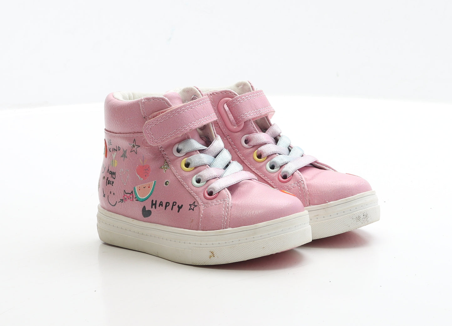 NEXT Girls Pink Polyester Trainer UK 6 EUR 23 - Light Up