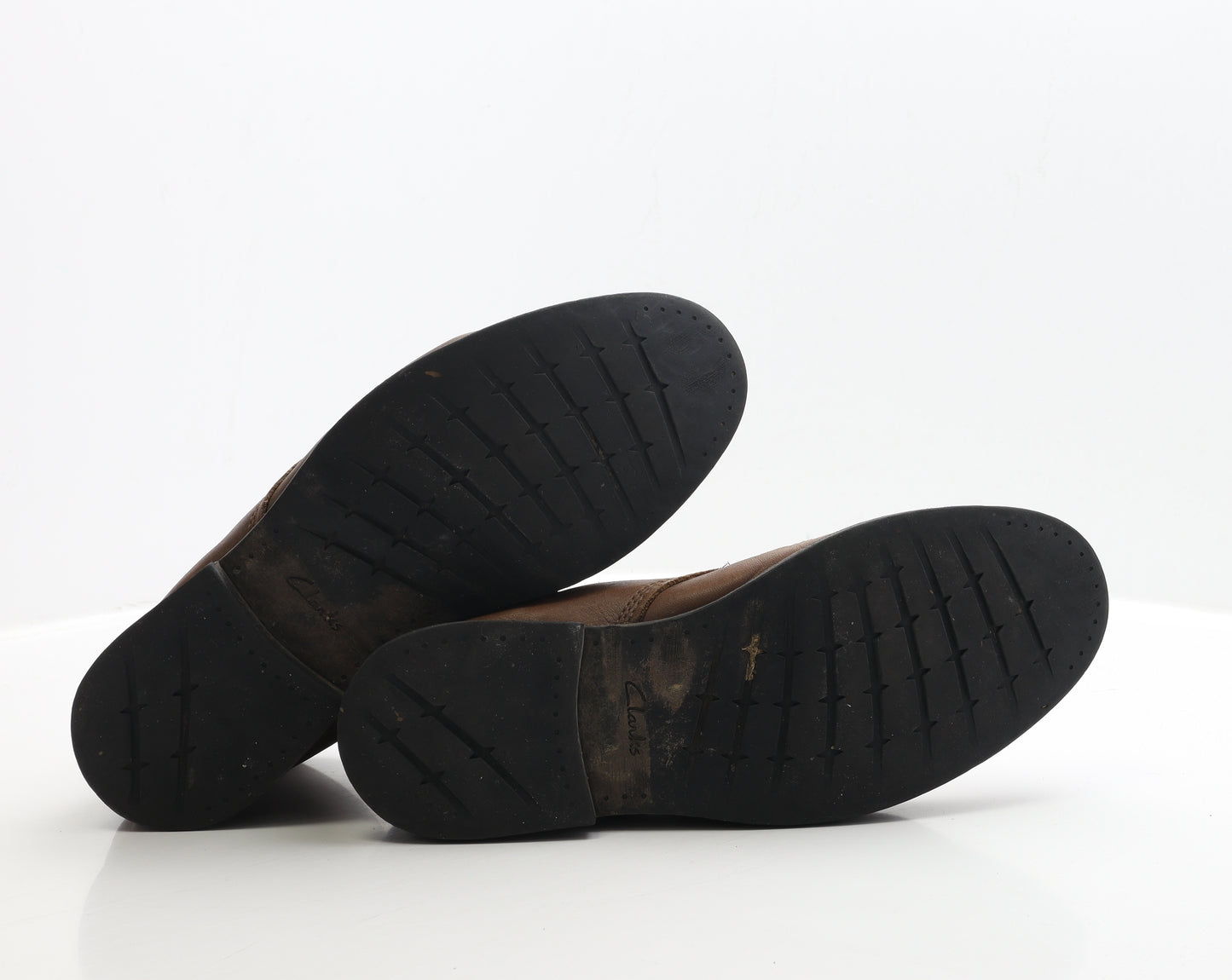 Clarks Mens Brown Faux Leather Chukka Boot UK 9