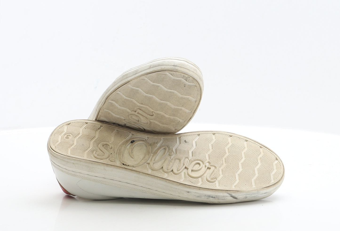 s.Oliver Womens White Polyester Trainer UK 7 EUR 40