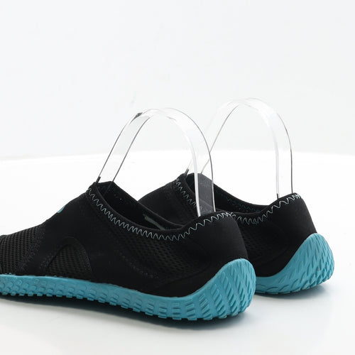 Preworn Boys Black Polyester Slip On Casual UK 6 EUR 40 - Aqua Shoes