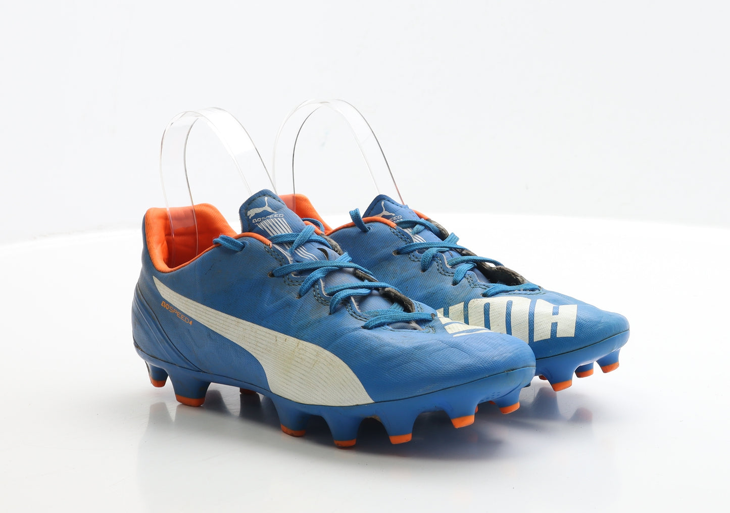 PUMA Mens Blue Polyester Trainer UK 6 EUR 39 - Football Boots