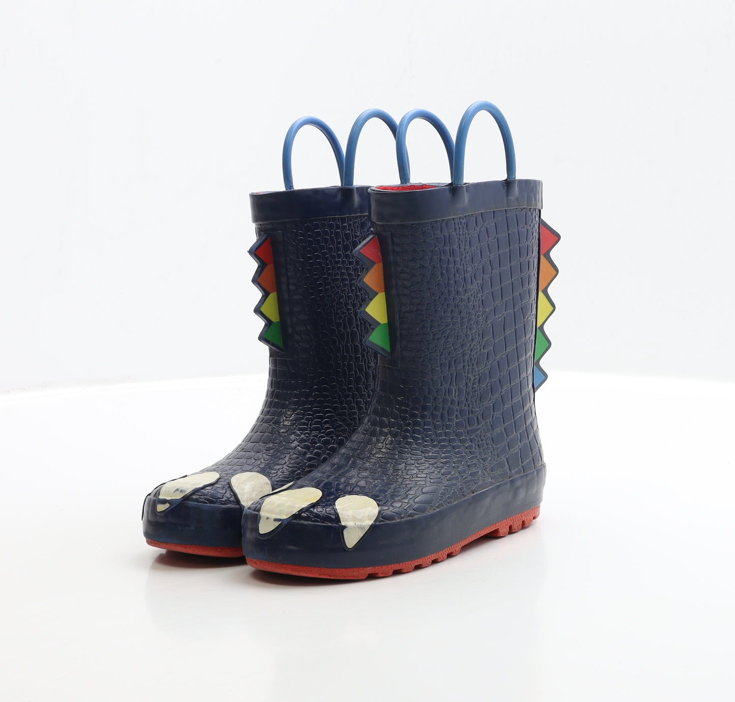 NEXT Boys Blue Rubber Wellies Boot UK 10