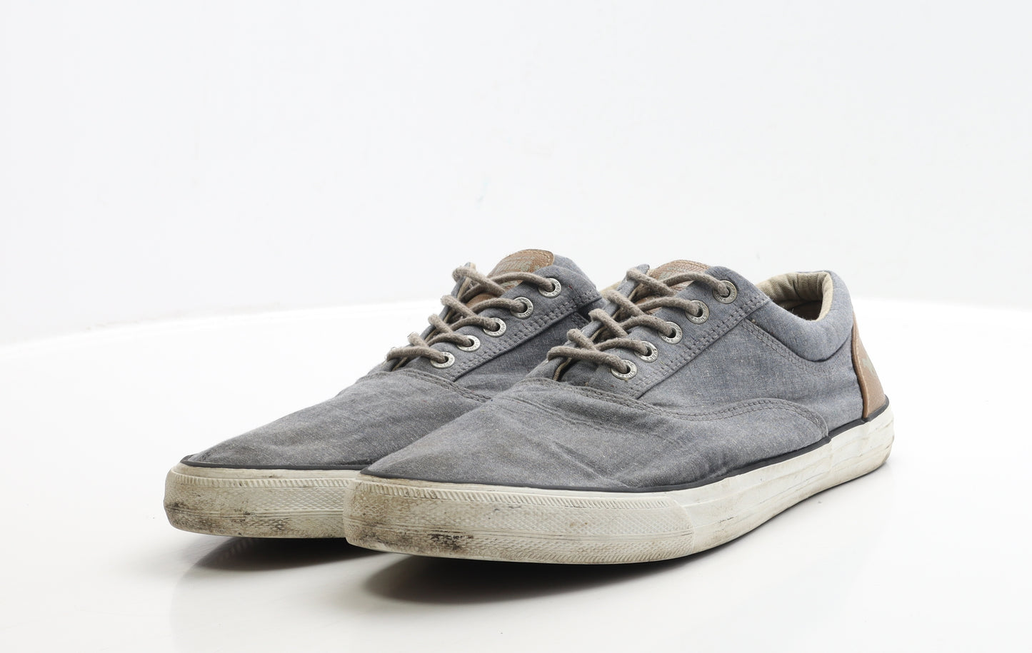 Mustang Mens Blue Fabric Trainer UK 12 EUR 45