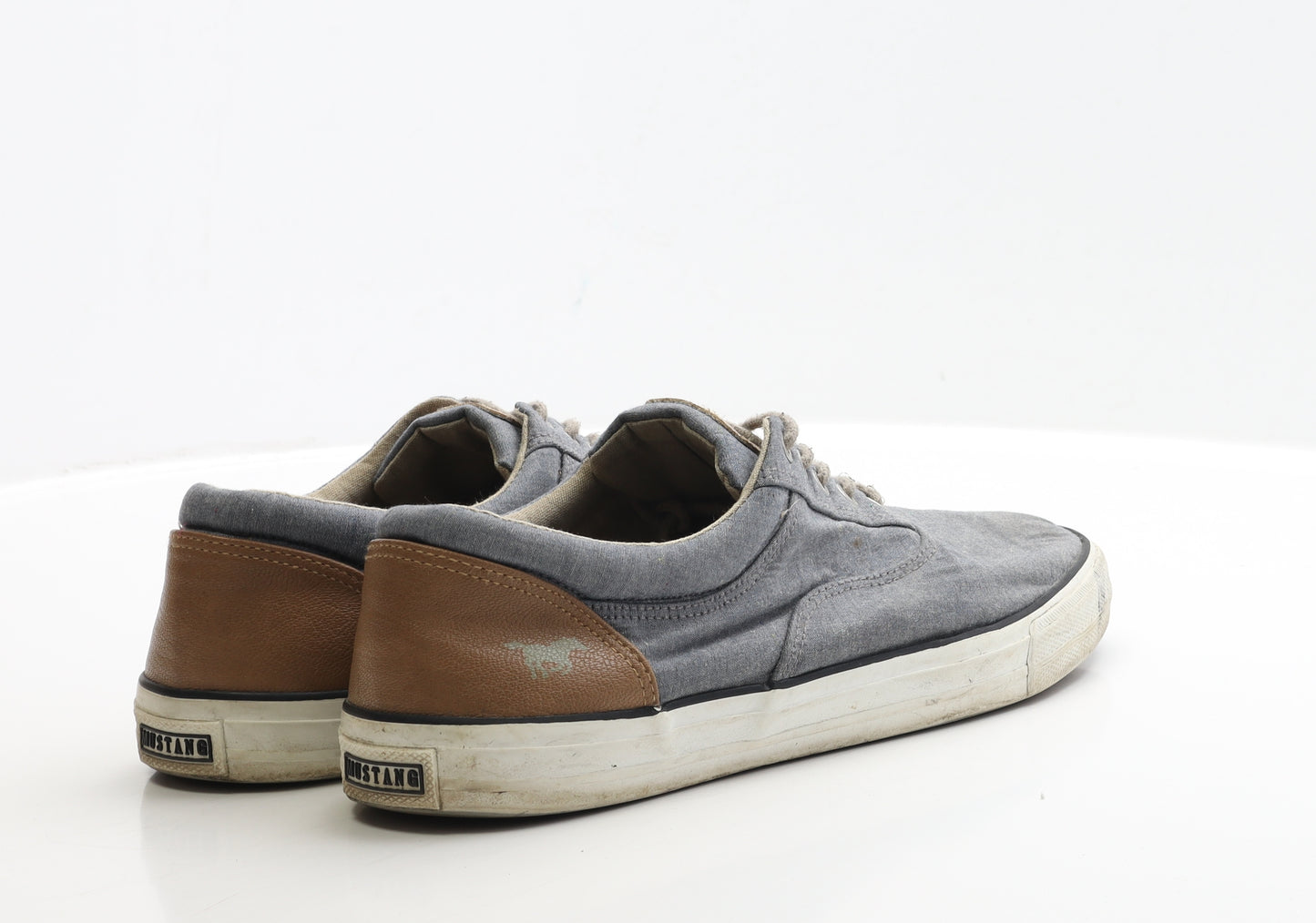 Mustang Mens Blue Fabric Trainer UK 12 EUR 45