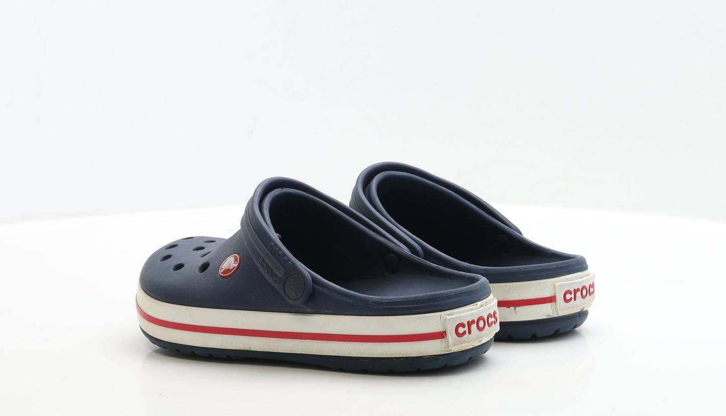 Crocs Womens Blue Rubber Clog Casual UK 5