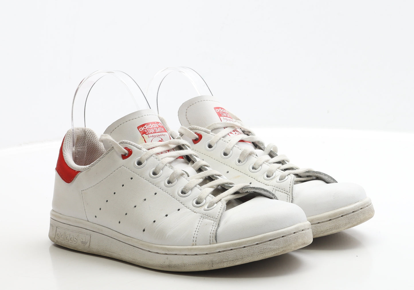 adidas Womens White Polyester Trainer UK 5.5 - Stan Smith