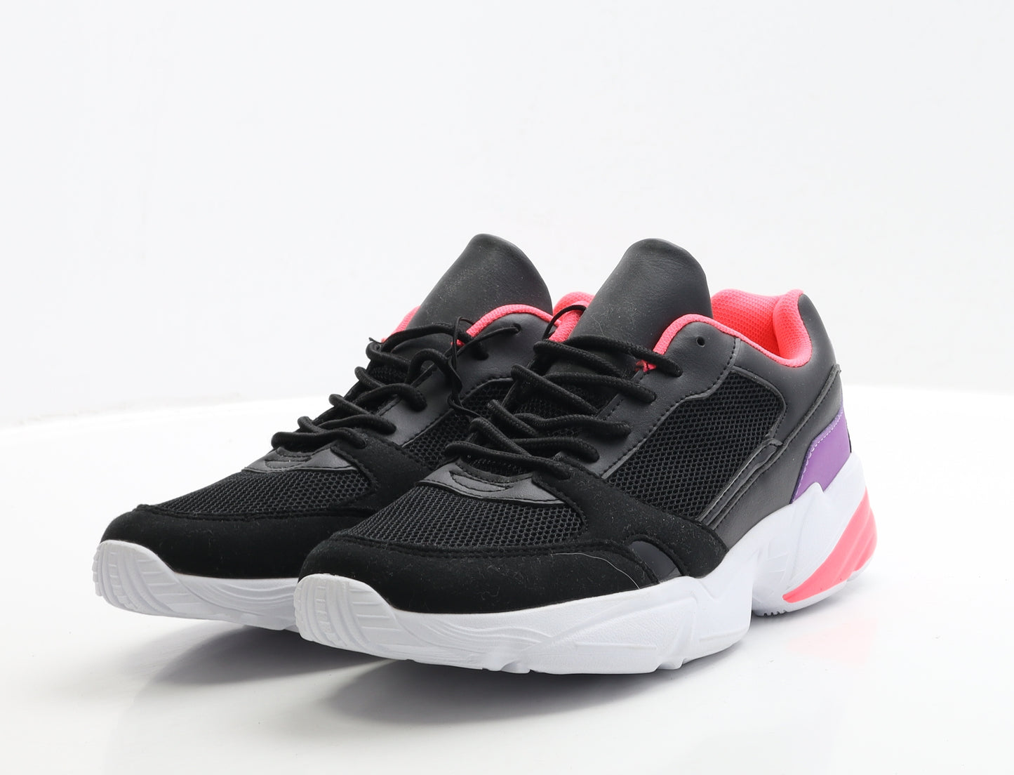 Dunnes Stores Womens Black Polyester Trainer UK 6 EUR 39