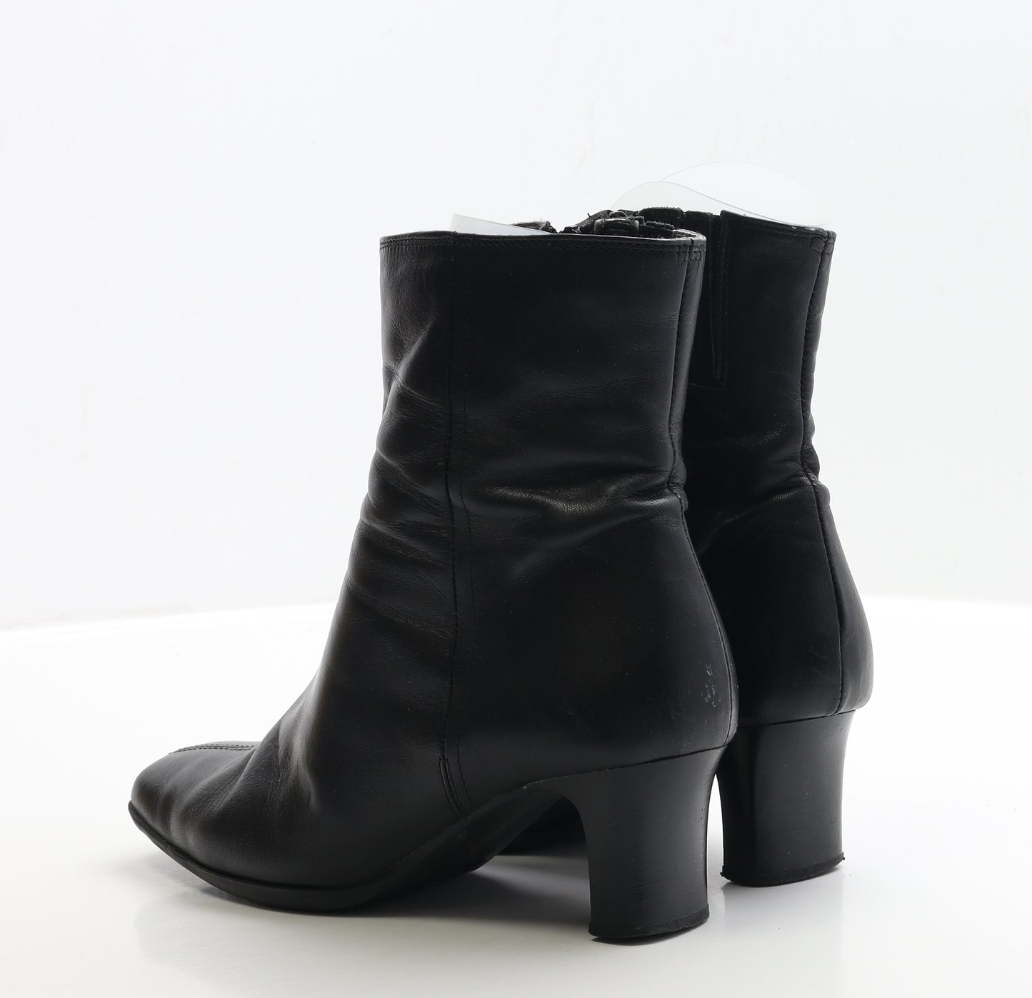 Clarks Womens Black Faux Leather Bootie Boot UK 4.5