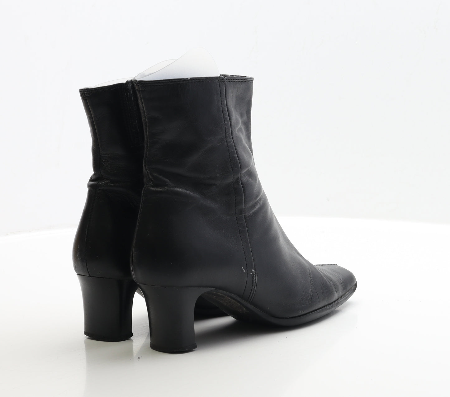 Clarks Womens Black Faux Leather Bootie Boot UK 4.5