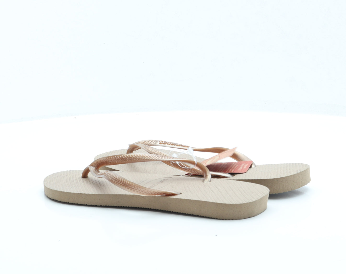 Havaianas Womens Brown Rubber Thong Sandal UK 6 EUR 41