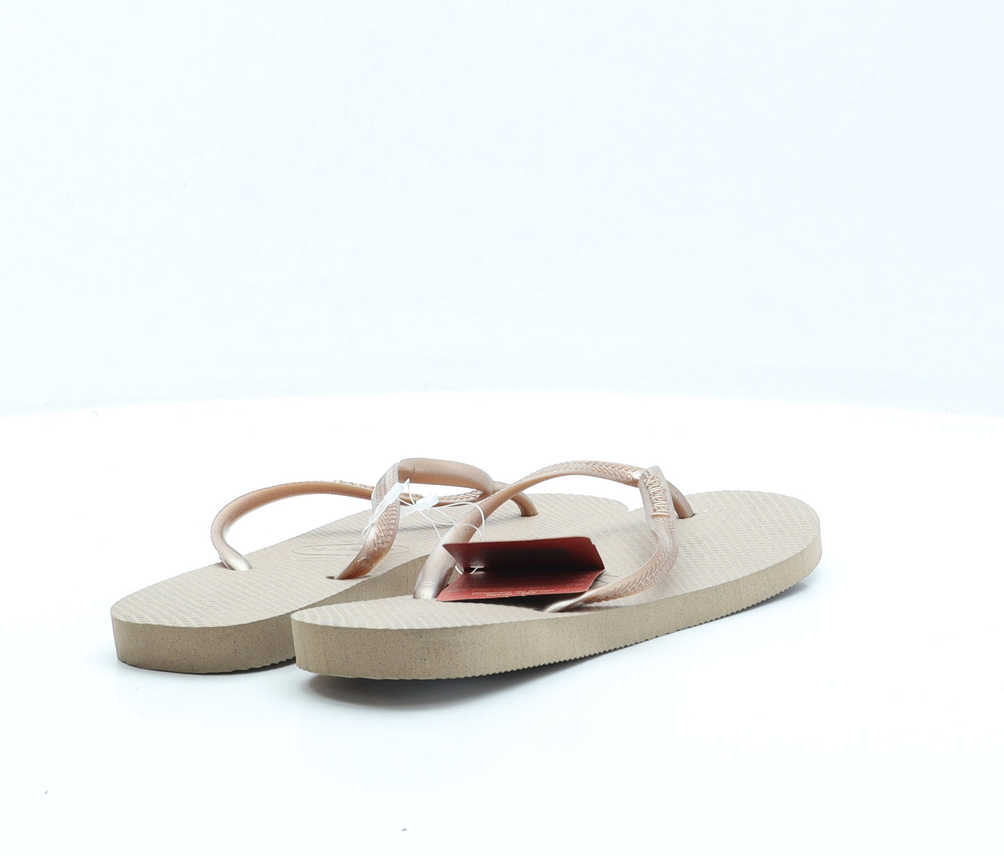 Havaianas Womens Brown Rubber Thong Sandal UK 6 EUR 41