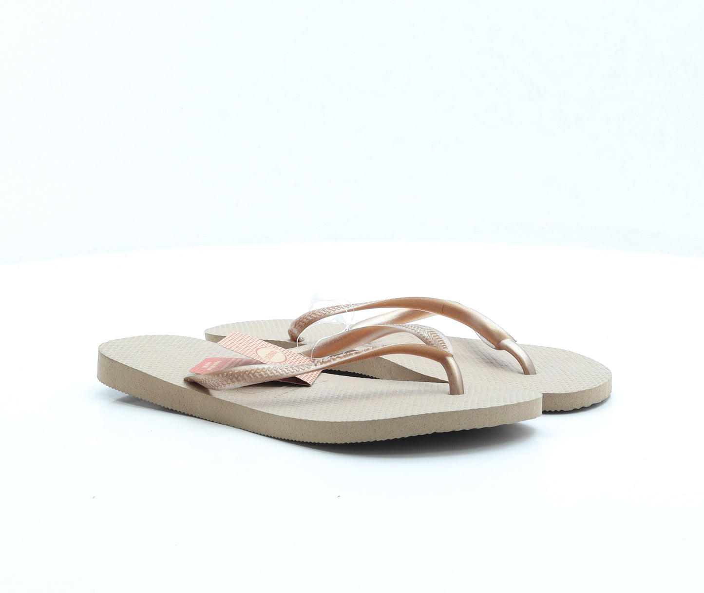 Havaianas Womens Brown Rubber Thong Sandal UK 6 EUR 41