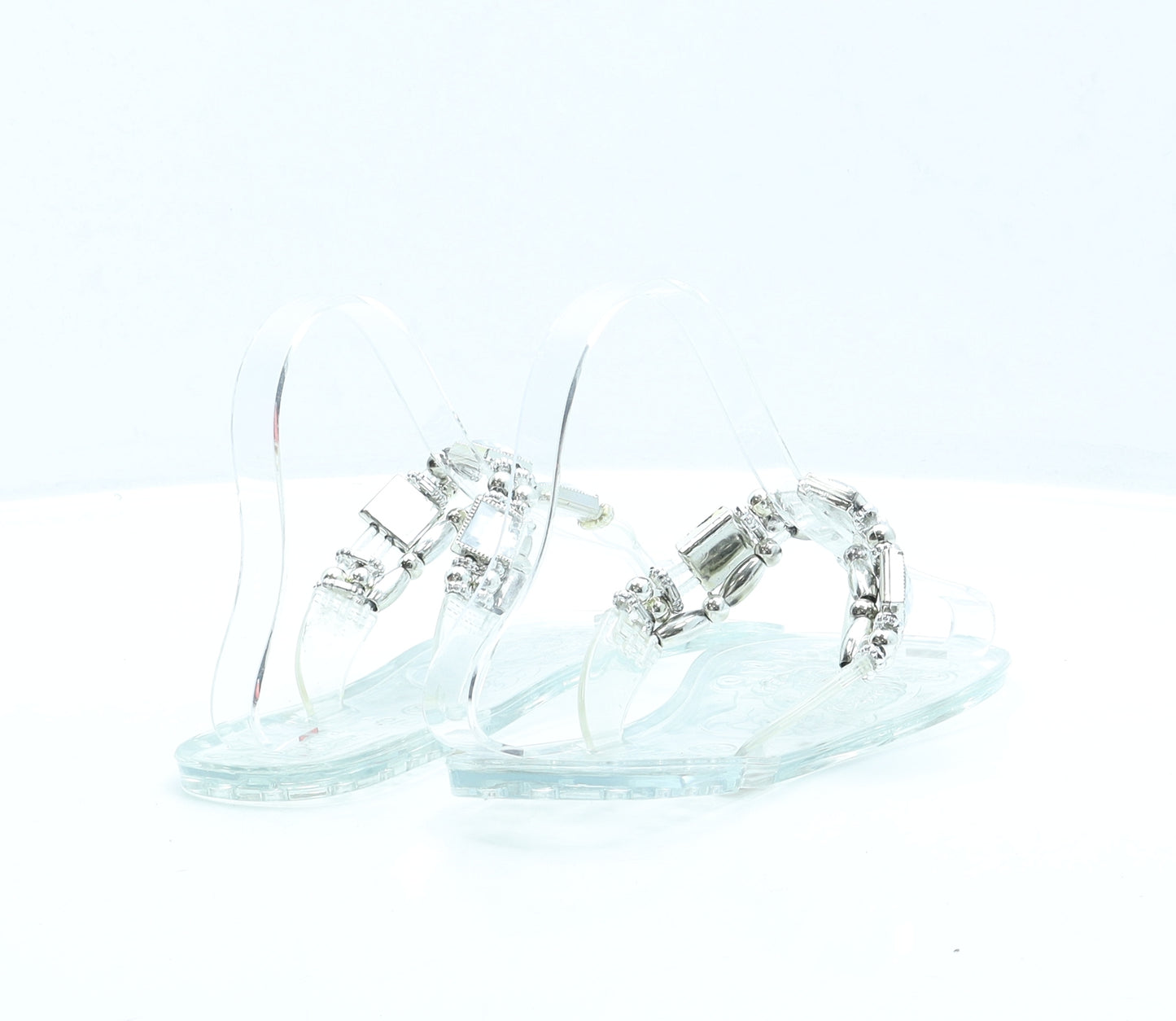 Papaya Womens Clear Polyester Thong Sandal UK 5 EUR 38