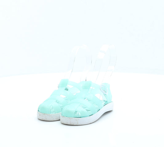 Preworn Girls Green Rubber Fisherman Sandal UK 5 EUR 22