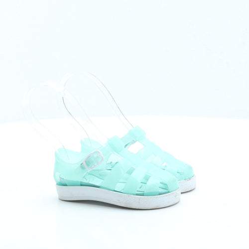 Preworn Girls Green Rubber Fisherman Sandal UK 5 EUR 22