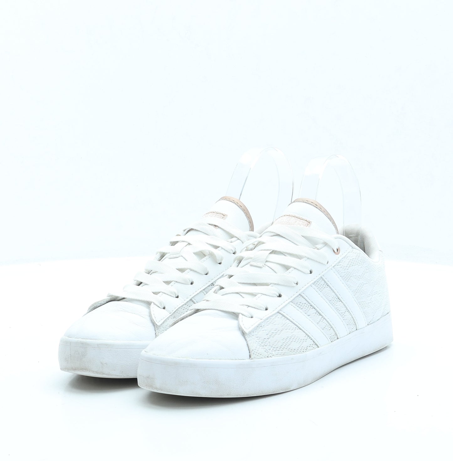 adidas Womens White Polyester Trainer UK 5
