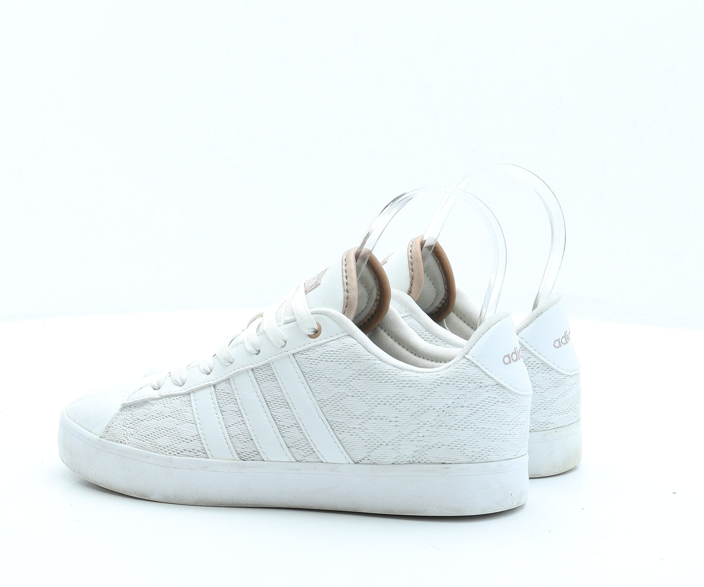 adidas Womens White Polyester Trainer UK 5