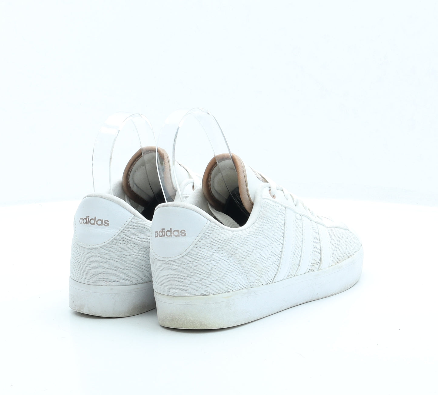 adidas Womens White Polyester Trainer UK 5