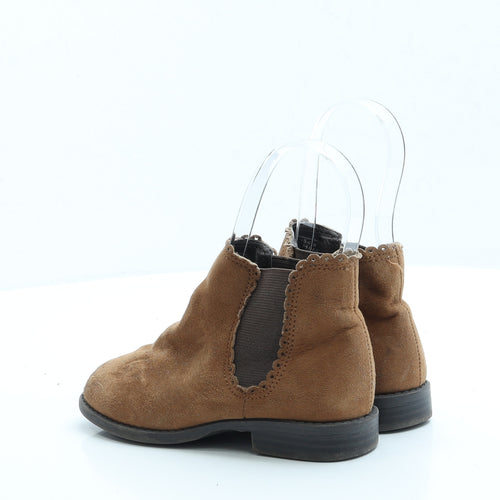 Primark Girls Brown Polyester Chelsea Boot UK 11 EUR 29 US 12