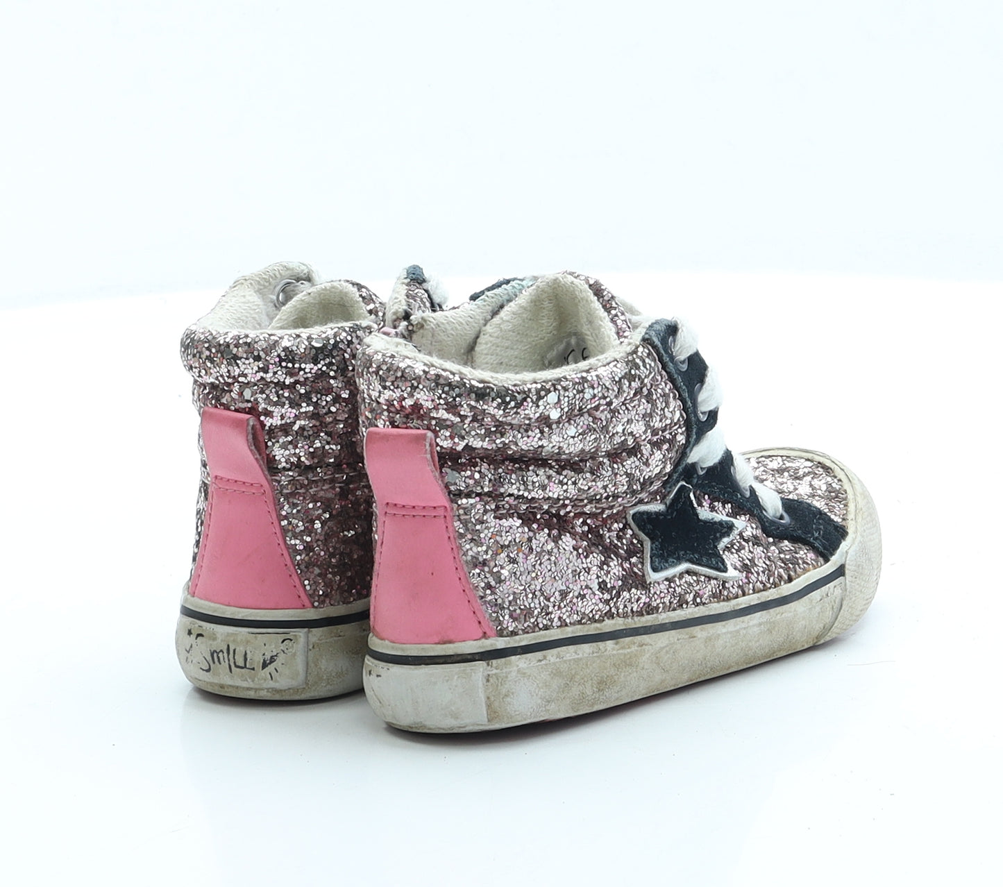 NEXT Girls Pink Polyester Trainer UK 7