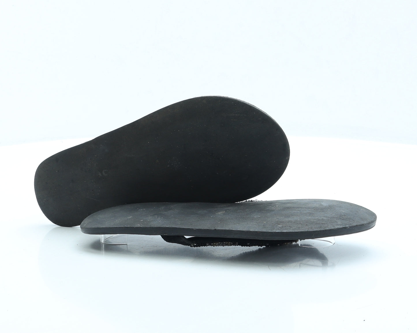 Fat Face Womens Black Polyester Thong Sandal UK 4 EUR 37