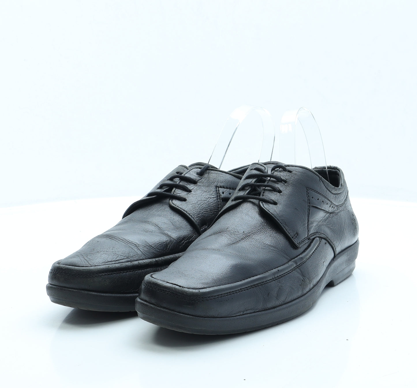 Fleet & Foster Mens Black Faux Leather Loafer Casual UK 8.5